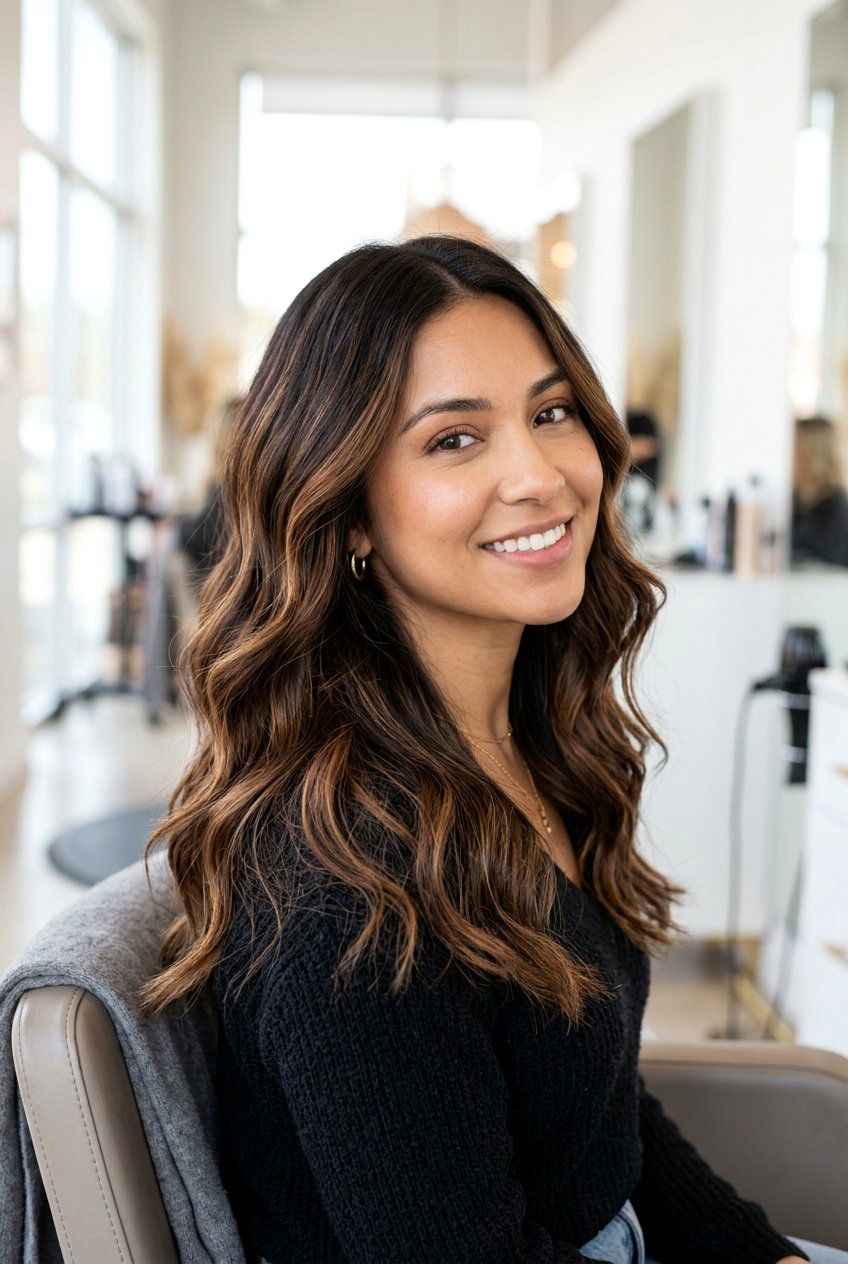 Chocolate caramel highlights on dark hair - 20 caramel highlights on dark hair - 20 caramel highlights on dark hair