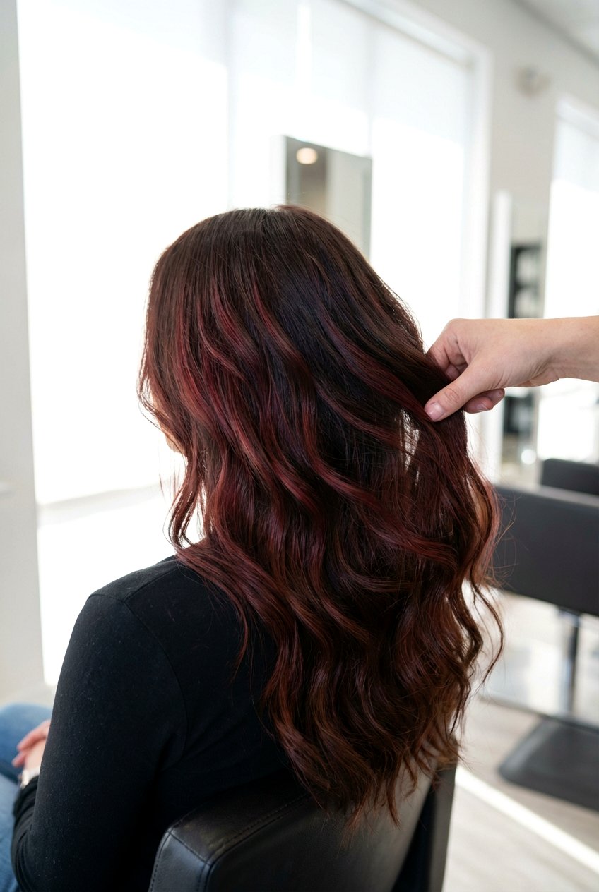 Chocolate cherry balayage - 20 chocolate cherry hair color - 20 chocolate cherry hair color