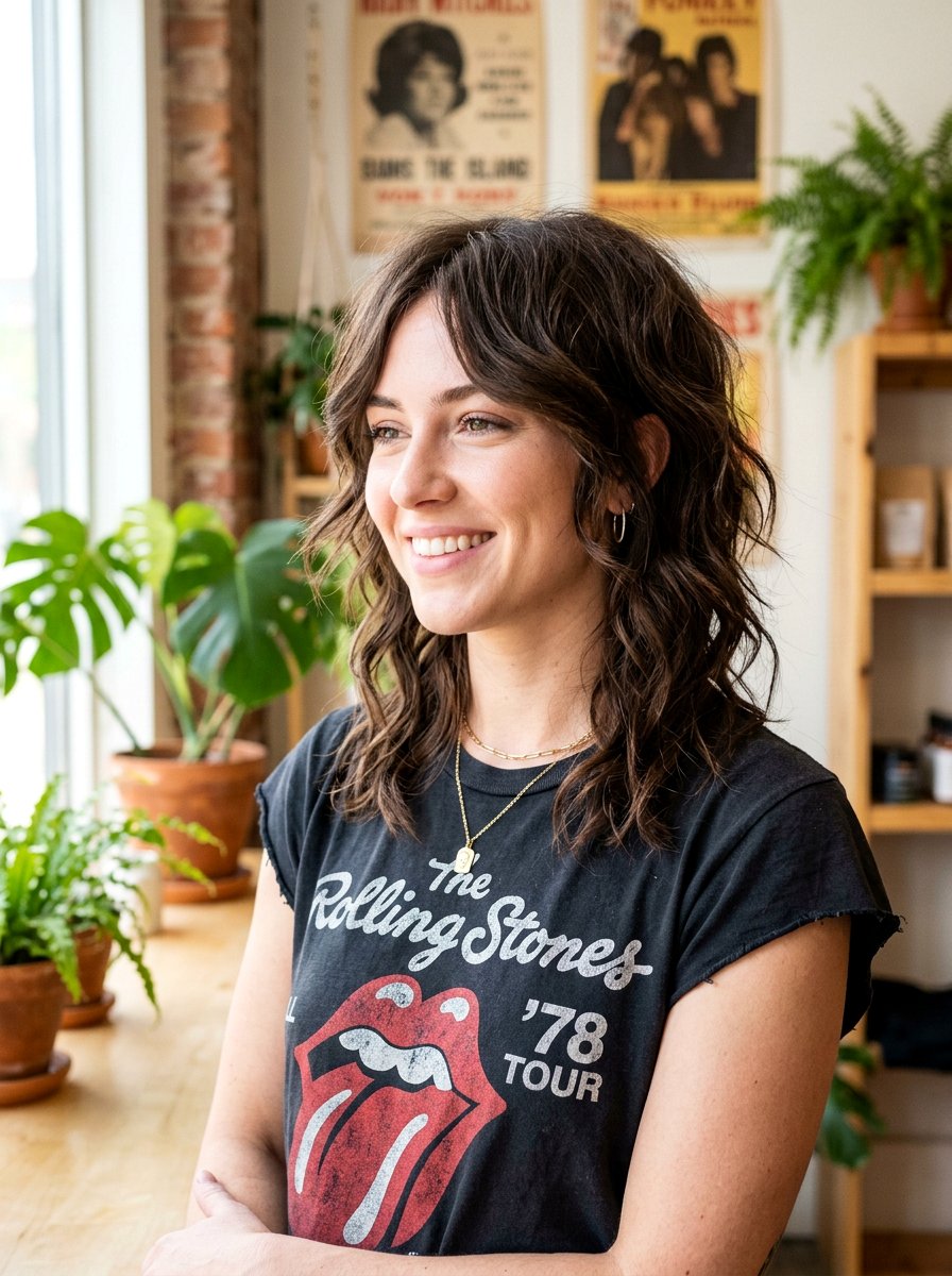 Chopped Layered Wavy Haircut - 20 wavy layered haircut for thick hair women - 20 wavy layered haircut for thick hair women