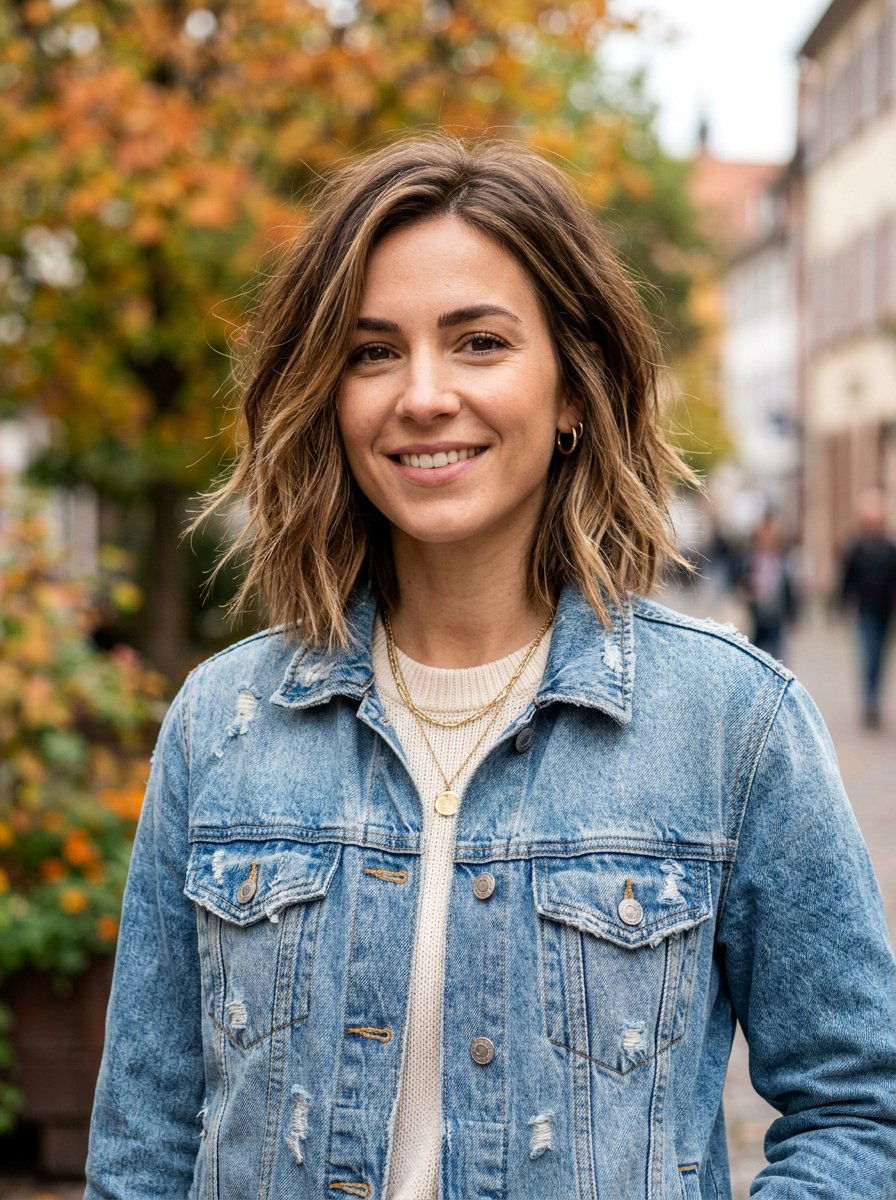 Chopped Lob - 20 shoulder length haircut ideas for women - 20 shoulder length haircut ideas for women