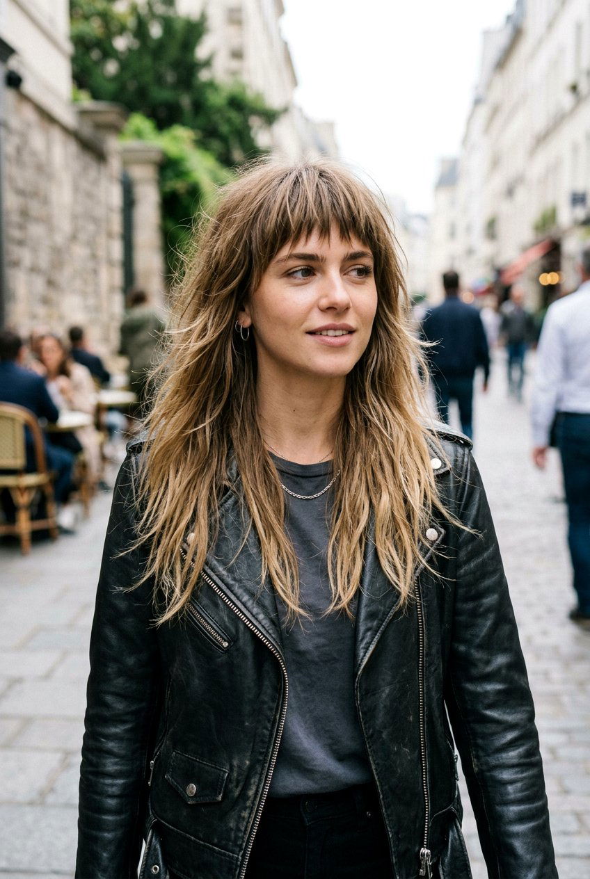 Choppy Bangs Long Layers - 20 face framing bangs for long hair women - 20 face framing bangs for long hair women