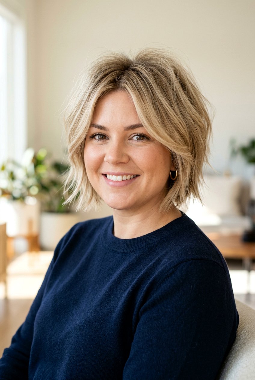 Choppy Bob For Round Face - 20 choppy bob haircut - 20 choppy bob haircut