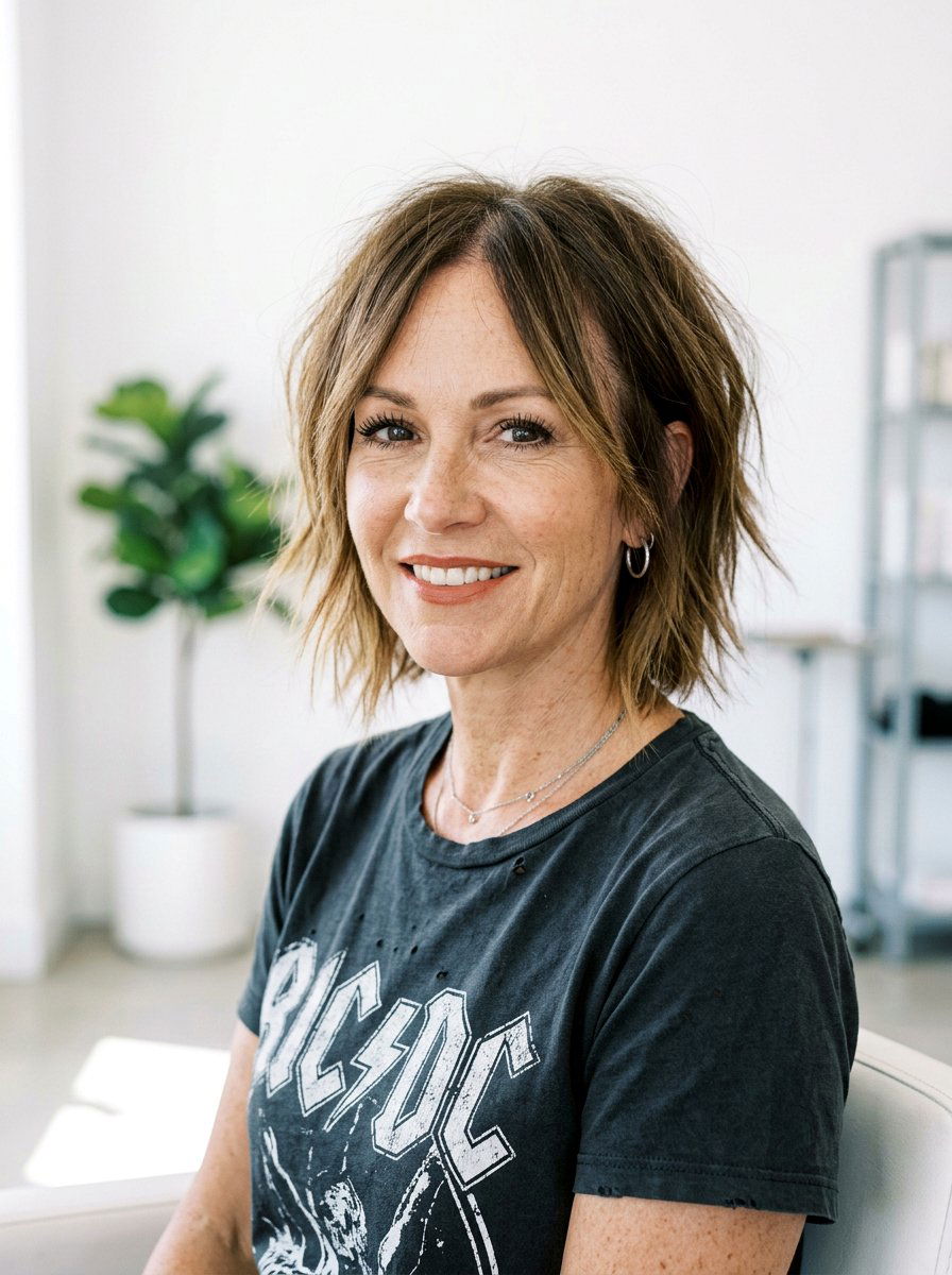 Choppy Bob For Sparse Hairline - 20 hairstyle to cover sparse hairline - 20 hairstyle to cover sparse hairline