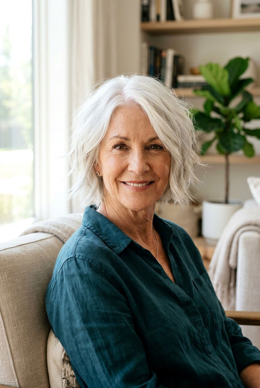 Choppy Bob Haircut - 20 wash and wear short hairstyles for older women - 20 wash and wear short hairstyles for older women