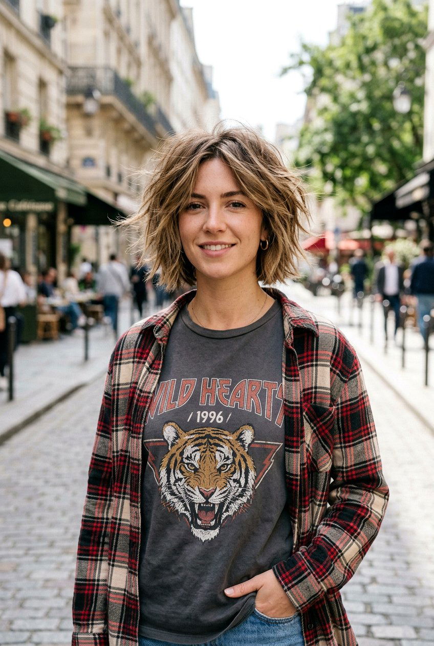 Choppy Bob Layered Blowout - 20 celebrity blowout with layers - 20 celebrity blowout with layers