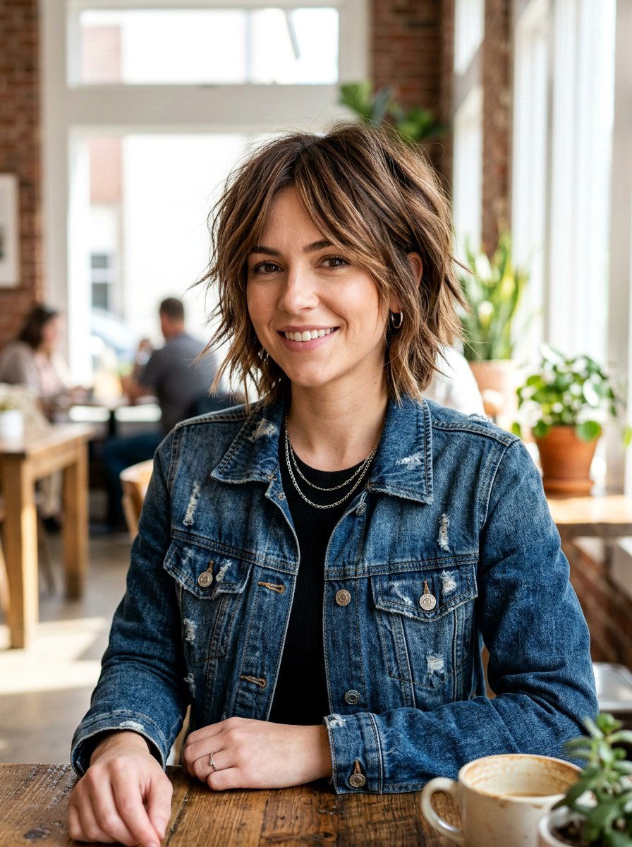 Choppy Bob Shag - 20 short shag for women over 50 with fine hair - 20 short shag for women over 50 with fine hair