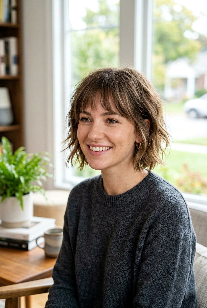 Choppy Bob With Bangs - 20 choppy bob haircut - 20 choppy bob haircut