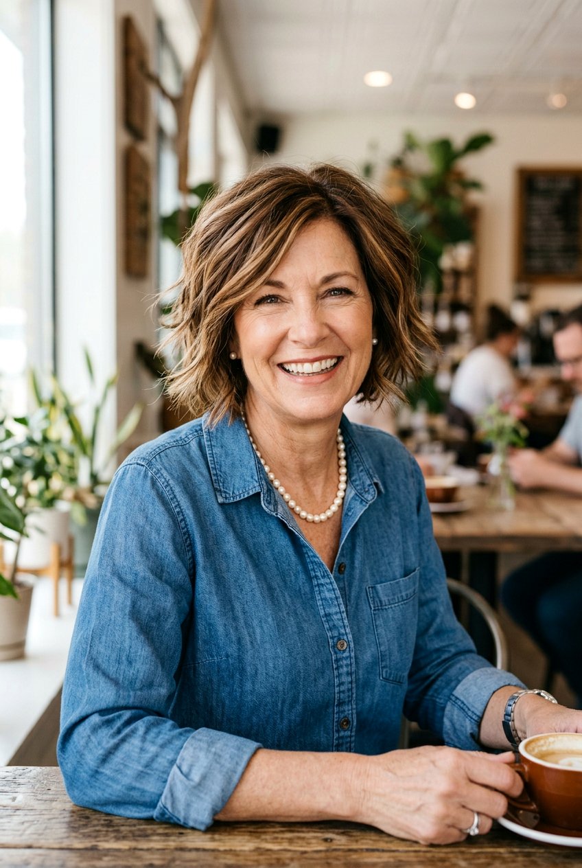 Choppy Bob With Highlights - 20 business casual bob for mature women - 20 business casual bob for mature women