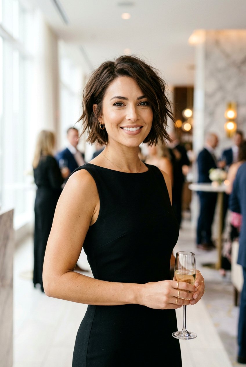 Choppy Chin Length Bob - 20 choppy haircut for fine hair women - 20 choppy haircut for fine hair women