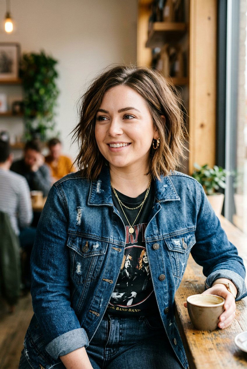 Choppy Collarbone Bob for Round Face - 20 collarbone bob for round face - 20 collarbone bob for round face