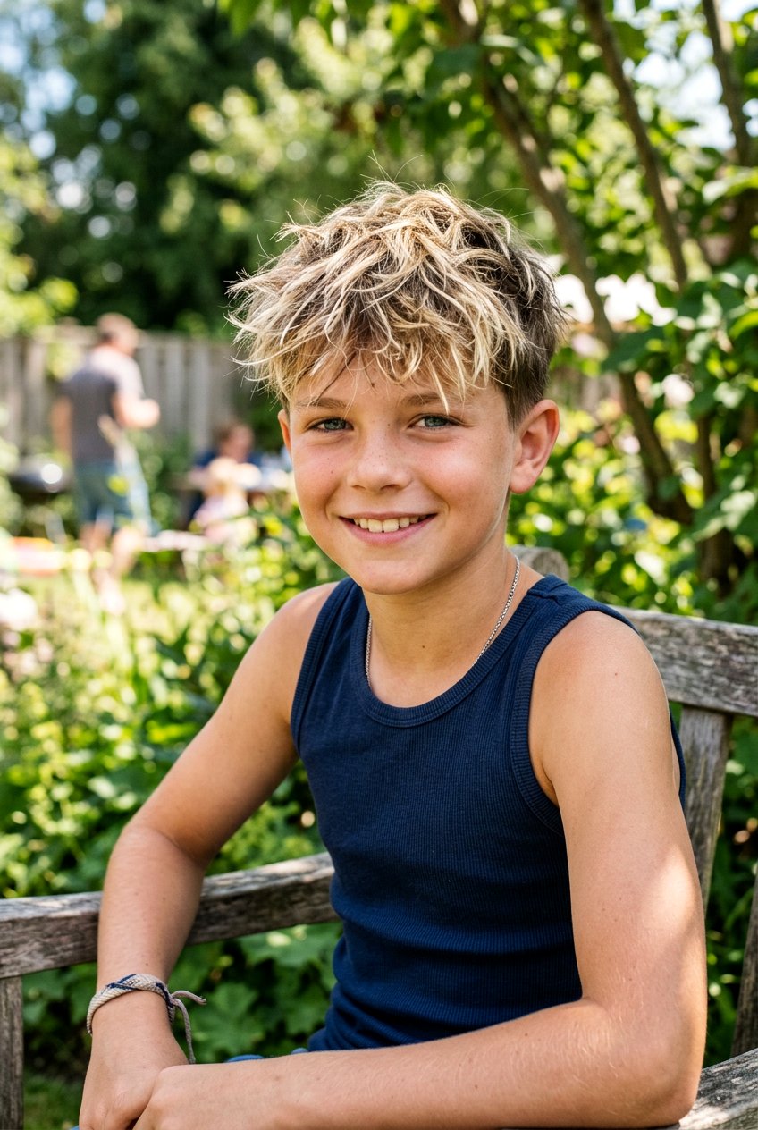 Choppy Crop with Highlights - 20 clean crop haircut for boys - 20 clean crop haircut for boys