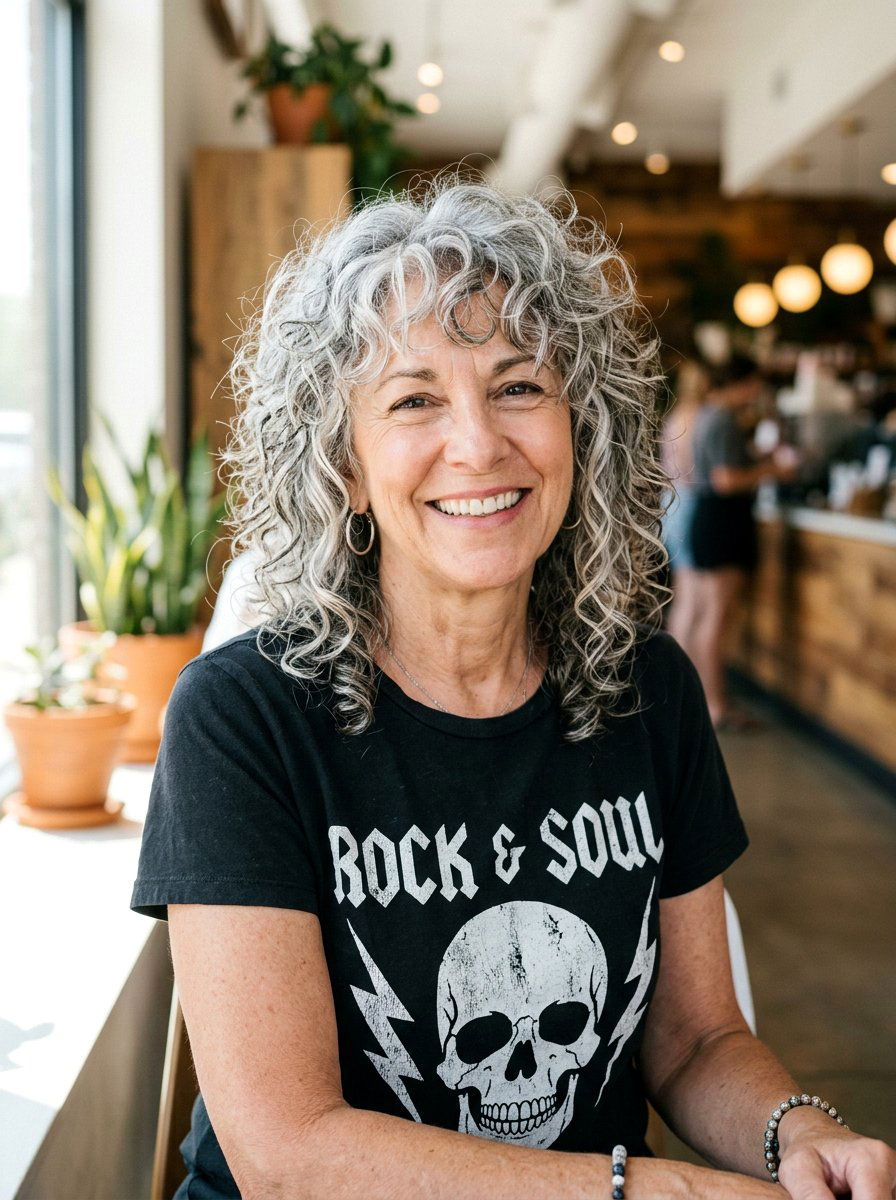 Choppy Curly Shag - 20 curly shag haircut for women over 60 - 20 curly shag haircut for women over 60