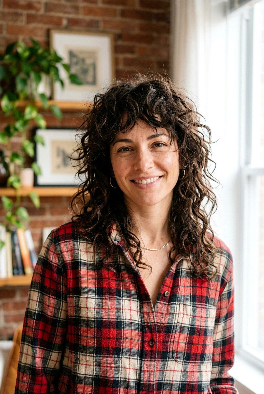 Choppy Curly Shag - 20 curly shag for mature curly hair - 20 curly shag for mature curly hair