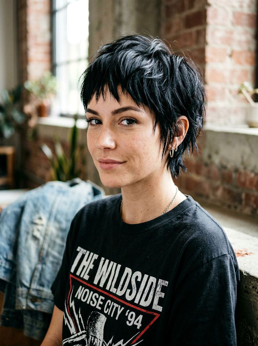 Choppy Glossy Black Pixie Haircut - 20 glossy black pixie haircut - 20 glossy black pixie haircut