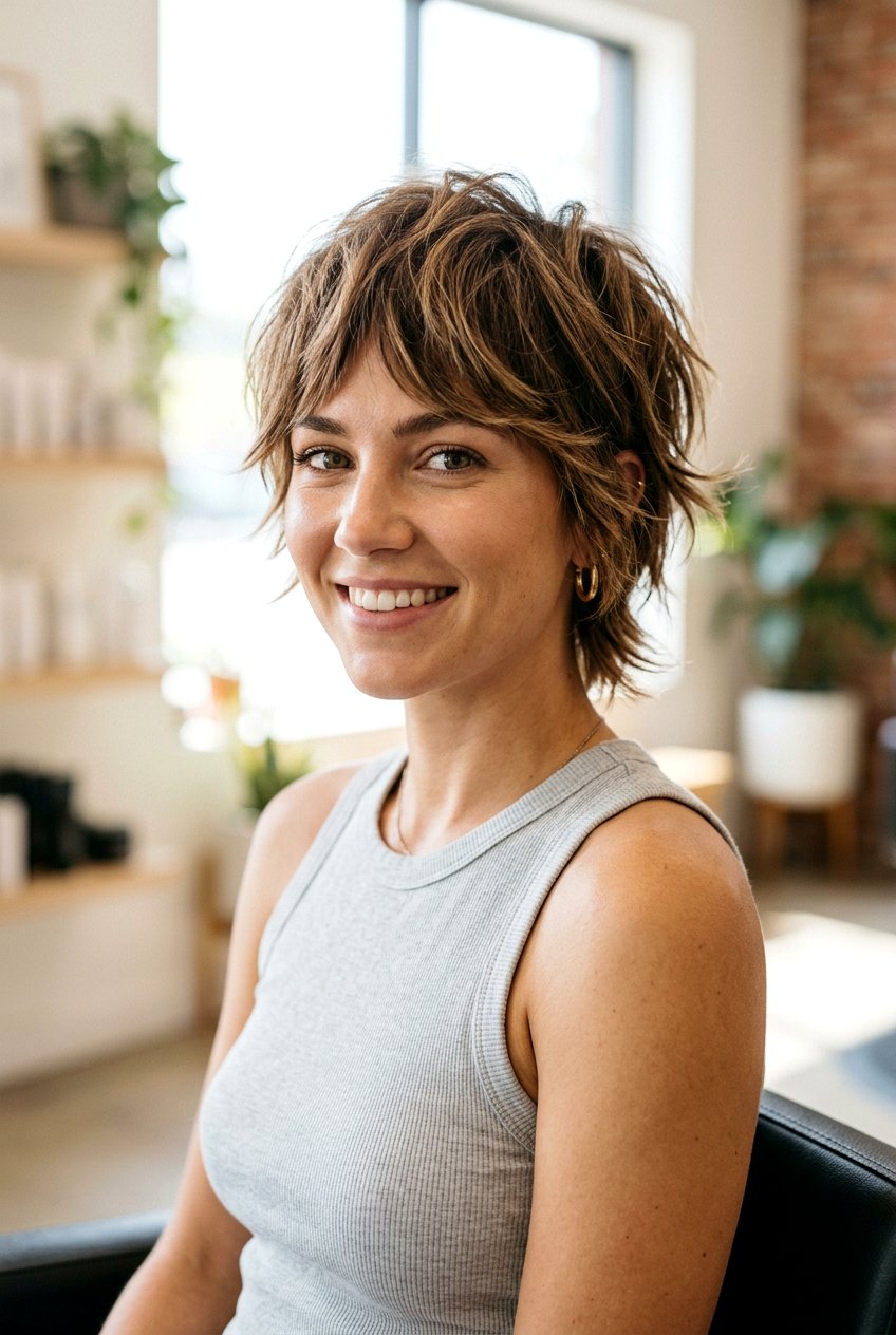 Choppy Layered Bixie Haircut - 20 short shaggy bixie haircut - 20 short shaggy bixie haircut