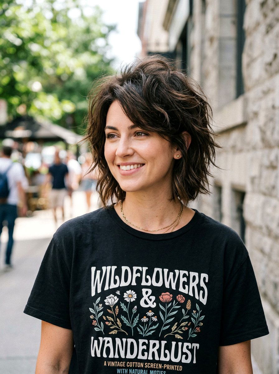 Choppy Layered Bob With Volume At Crown - 20 layered bob with volume at crown - 20 layered bob with volume at crown