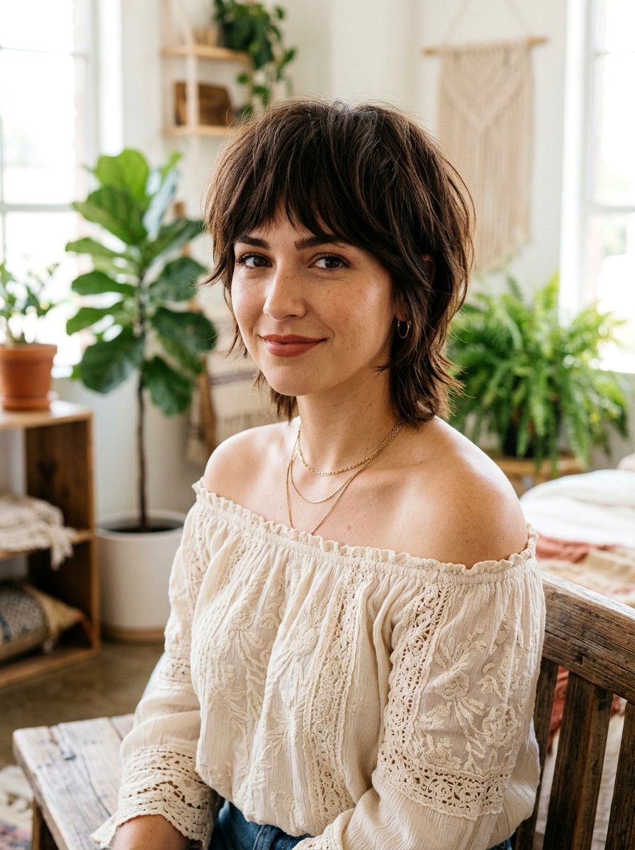 Choppy Layered Bowl Cut - 20 short haircut with choppy layers - 20 short haircut with choppy layers