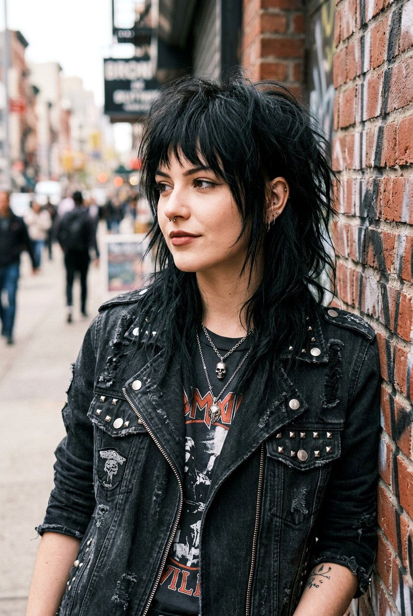 Choppy Layered Emo Wolf Cut - 20 emo wolf cut for straight hair - 20 emo wolf cut for straight hair