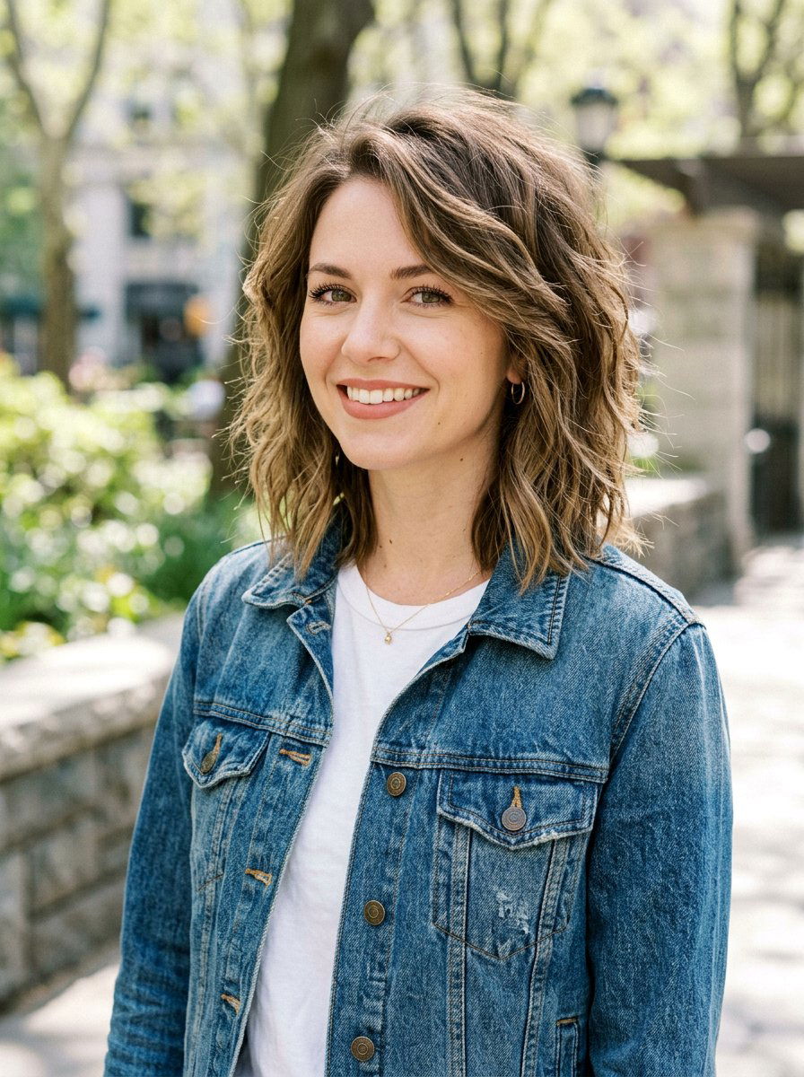 Choppy Layered Lob - 20 summer layered haircut ideas - 20 summer layered haircut ideas