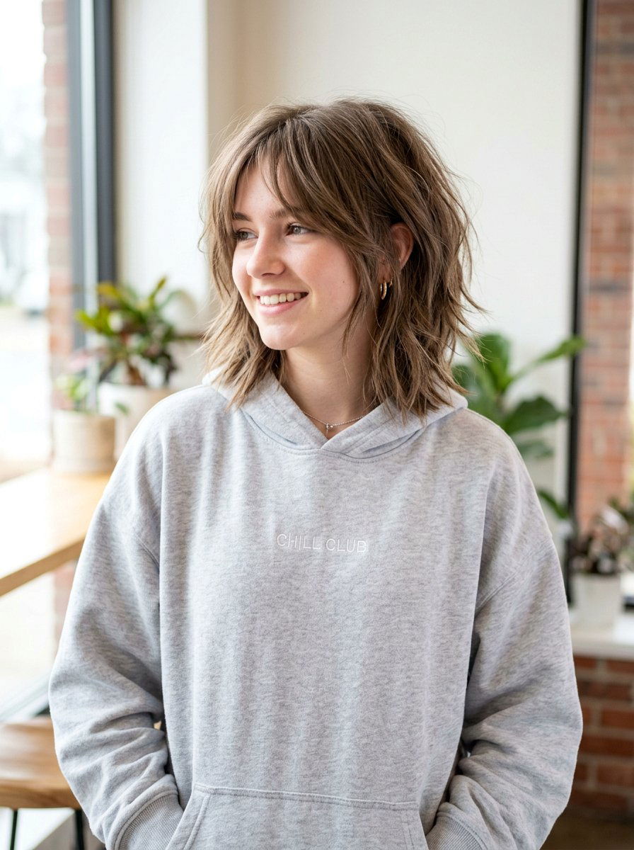 Choppy Layered Lob - 20 teen girls layered lob haircut - 20 teen girls layered lob haircut