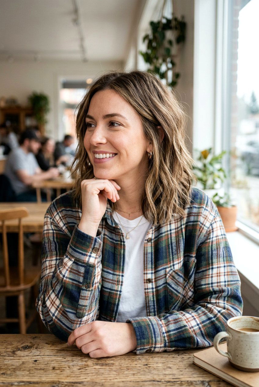 Choppy Layered Lob - 20 airy layered haircut for thick hair women - 20 airy layered haircut for thick hair women