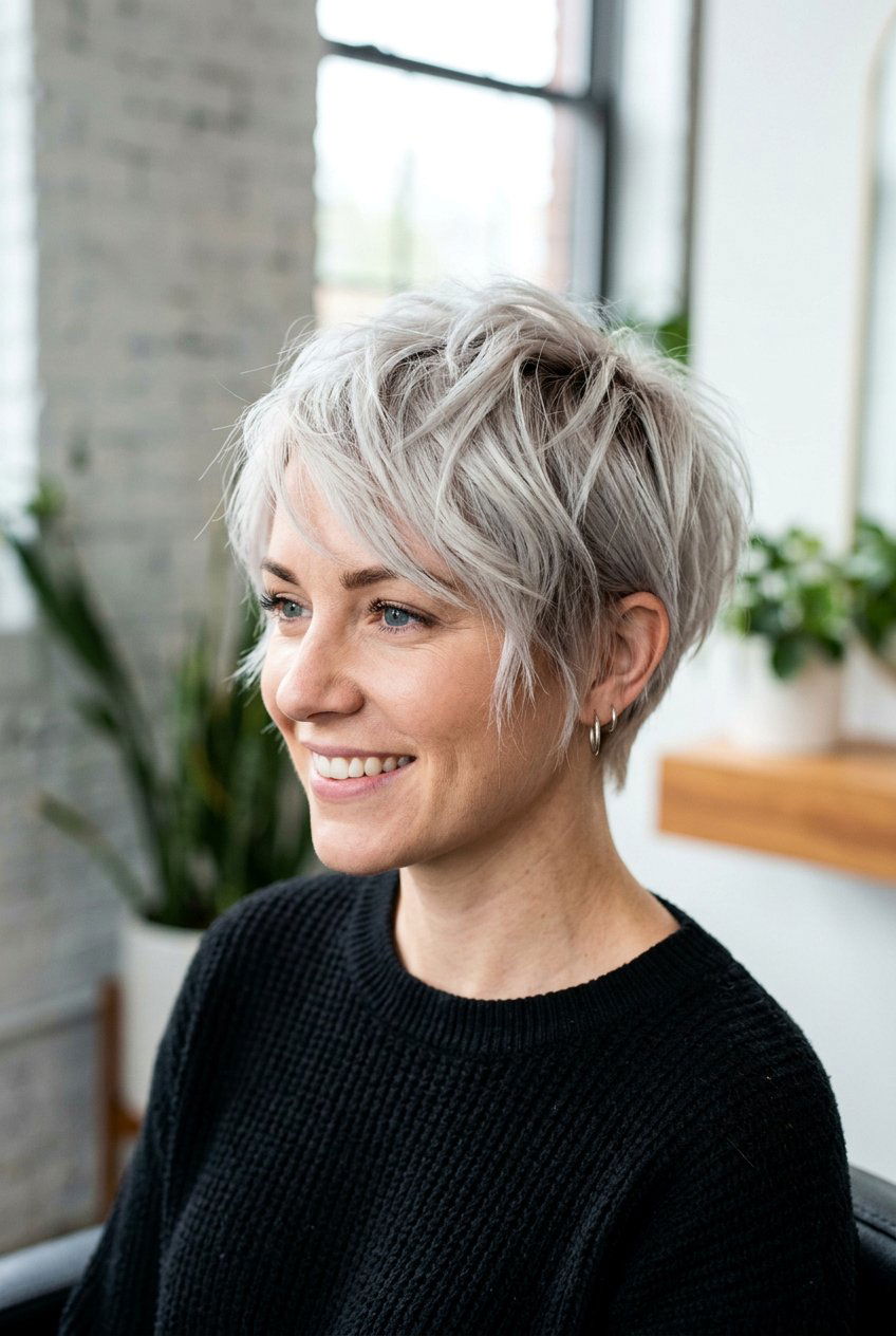 Choppy Layered Pixie - 20 short hairstyles with layers - 20 short hairstyles with layers