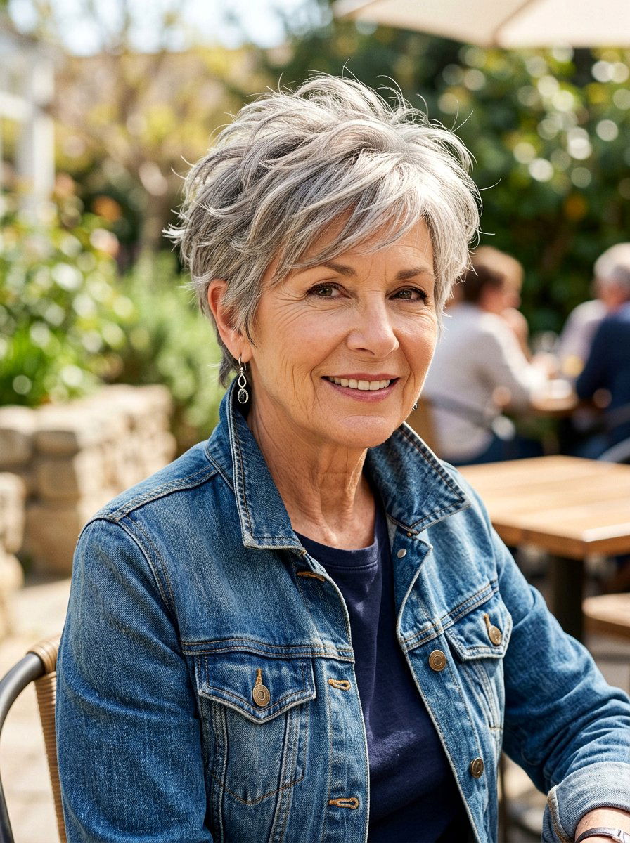 Choppy Layered Pixie For Thin Hair - 20 older women haircut ideas for thin hair - 20 older women haircut ideas for thin hair