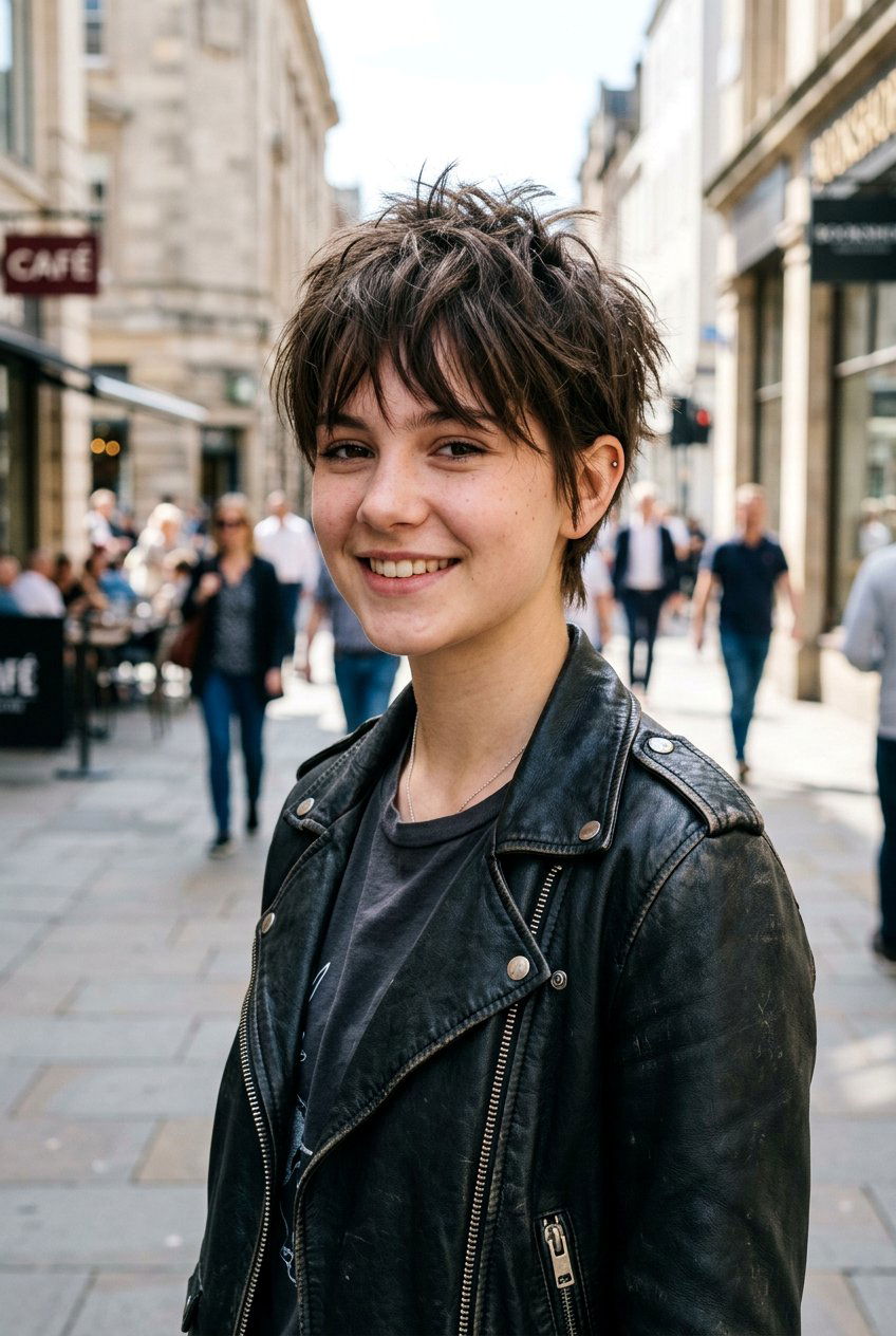 Choppy Layered Pixie - 20 short shag haircut for teenage girls - 20 short shag haircut for teenage girls