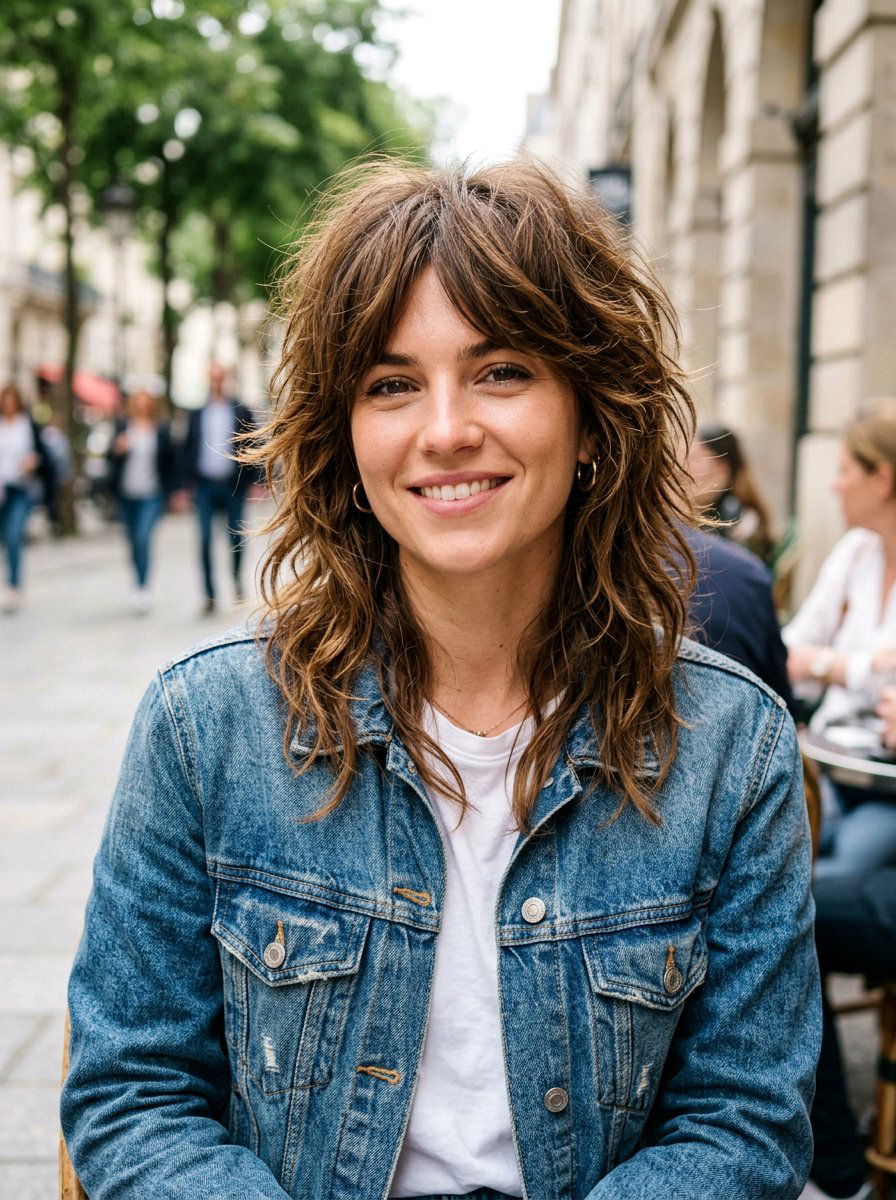 Choppy Layered Shag - 20 older women shag haircut ideas - 20 older women shag haircut ideas