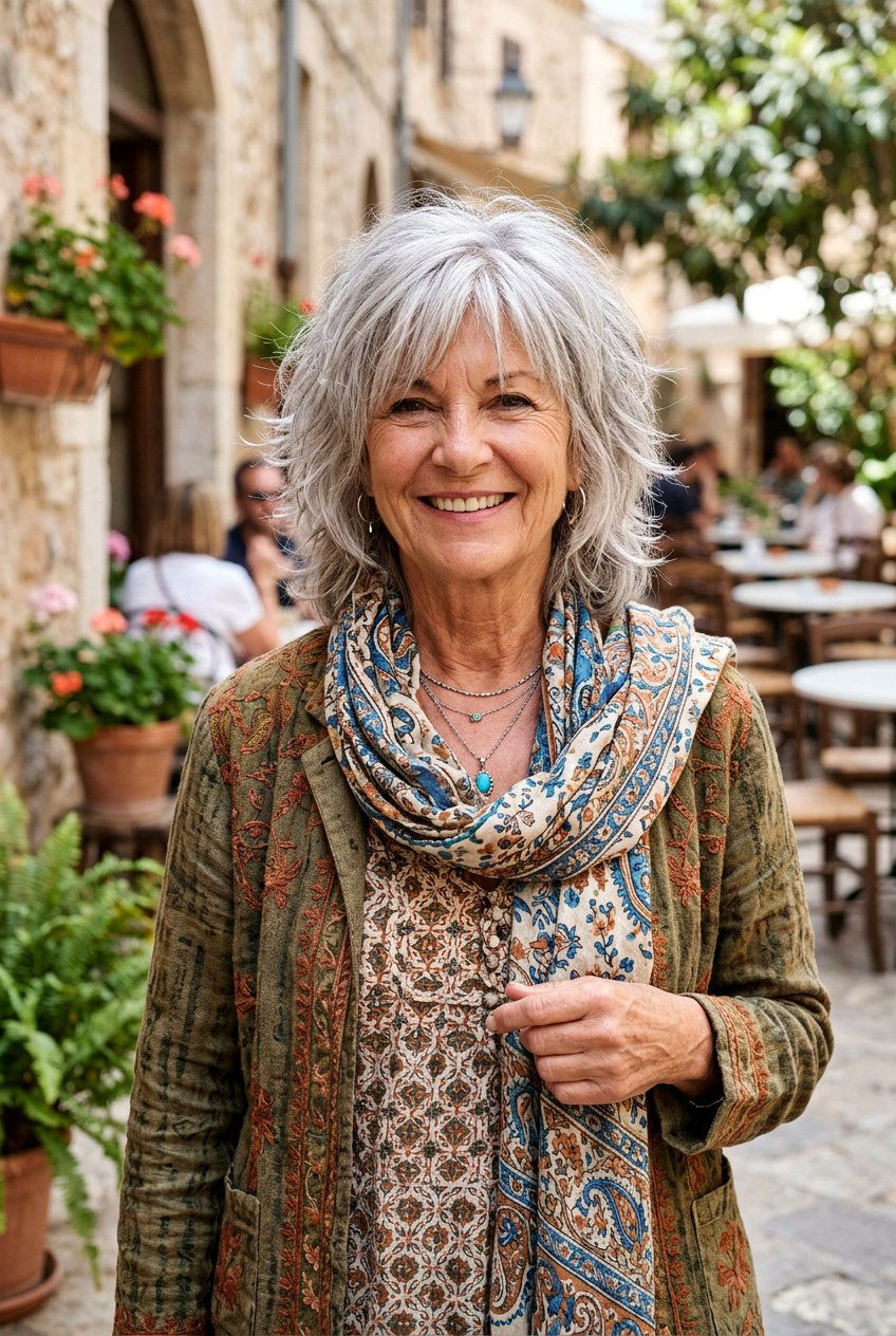 Choppy Layered Shag - 20 low maintenance layered haircut for mature women - 20 low maintenance layered haircut for mature women