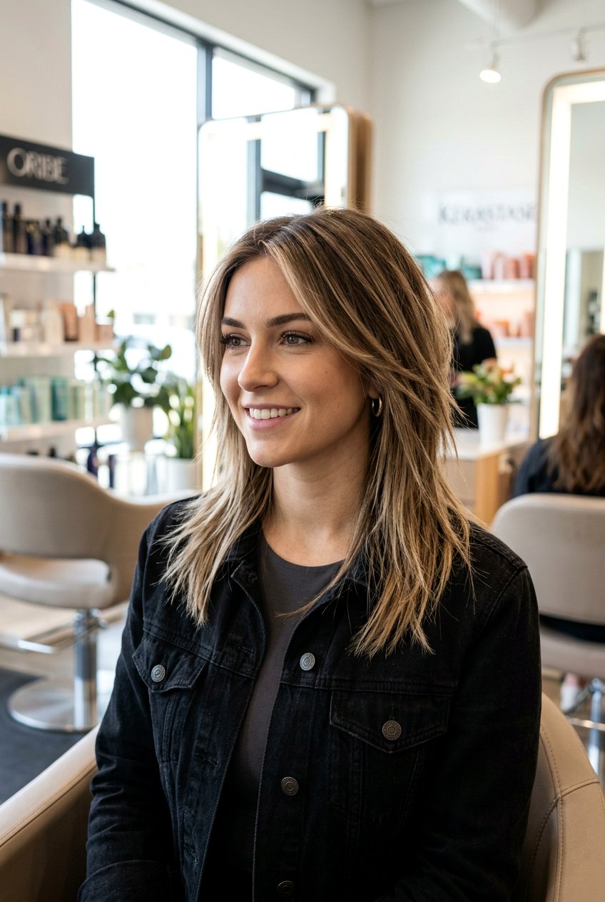 Choppy Layered Straight Haircut - 20 layered straight haircuts - 20 layered straight haircuts