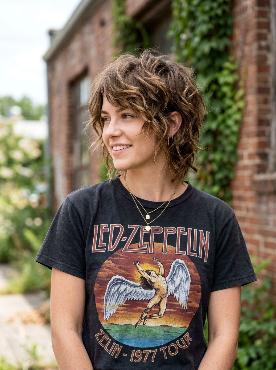 Choppy Layered Wavy Bixie - 20 wavy bixie haircut for thick hair - 20 wavy bixie haircut for thick hair