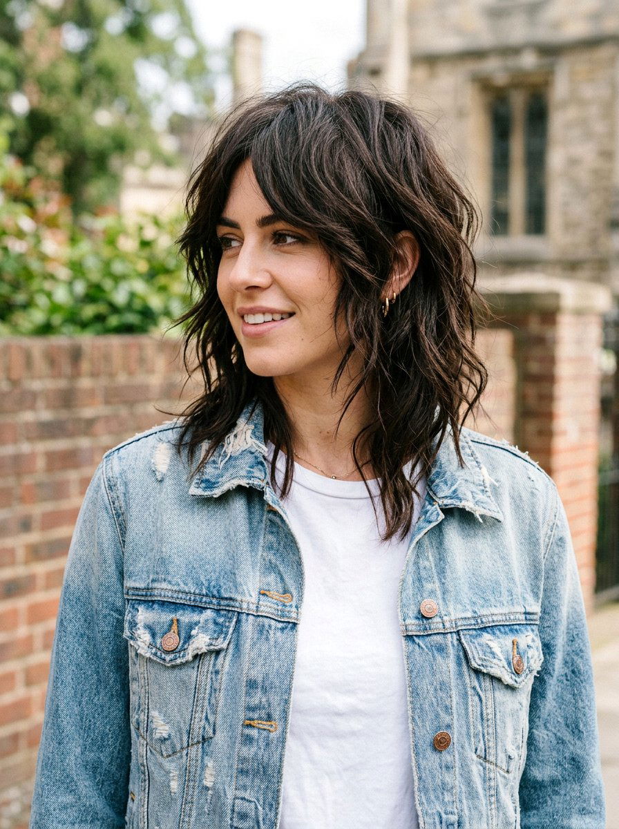 Choppy Layers - 20 haircut to fix blunt ends on thick hair - 20 haircut to fix blunt ends on thick hair