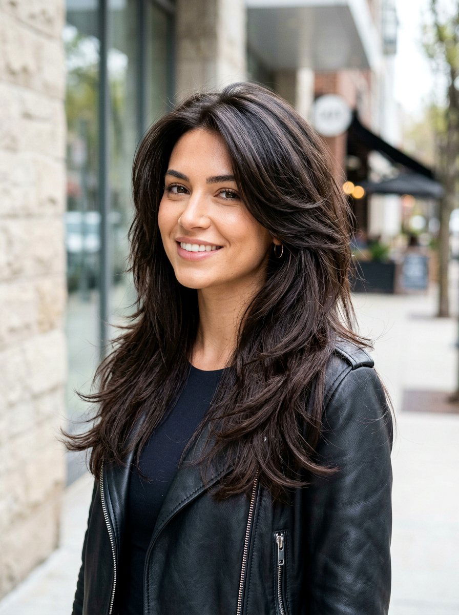 Choppy Layers Blowout Long Hair - 20 glossy blowout layers for long hair - 20 glossy blowout layers for long hair