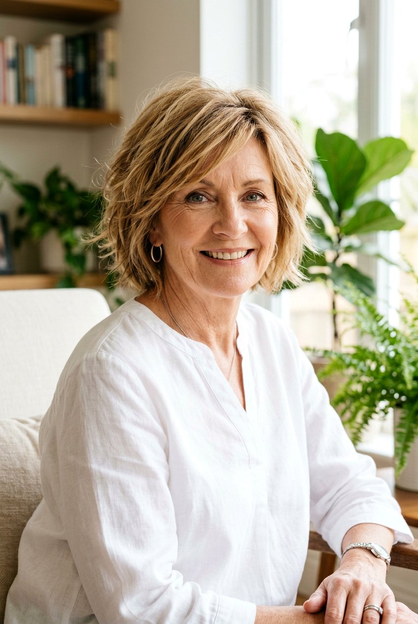 Choppy Layers For Thin Hair - 20 shoulder length layers for women over 60 - 20 shoulder length layers for women over 60