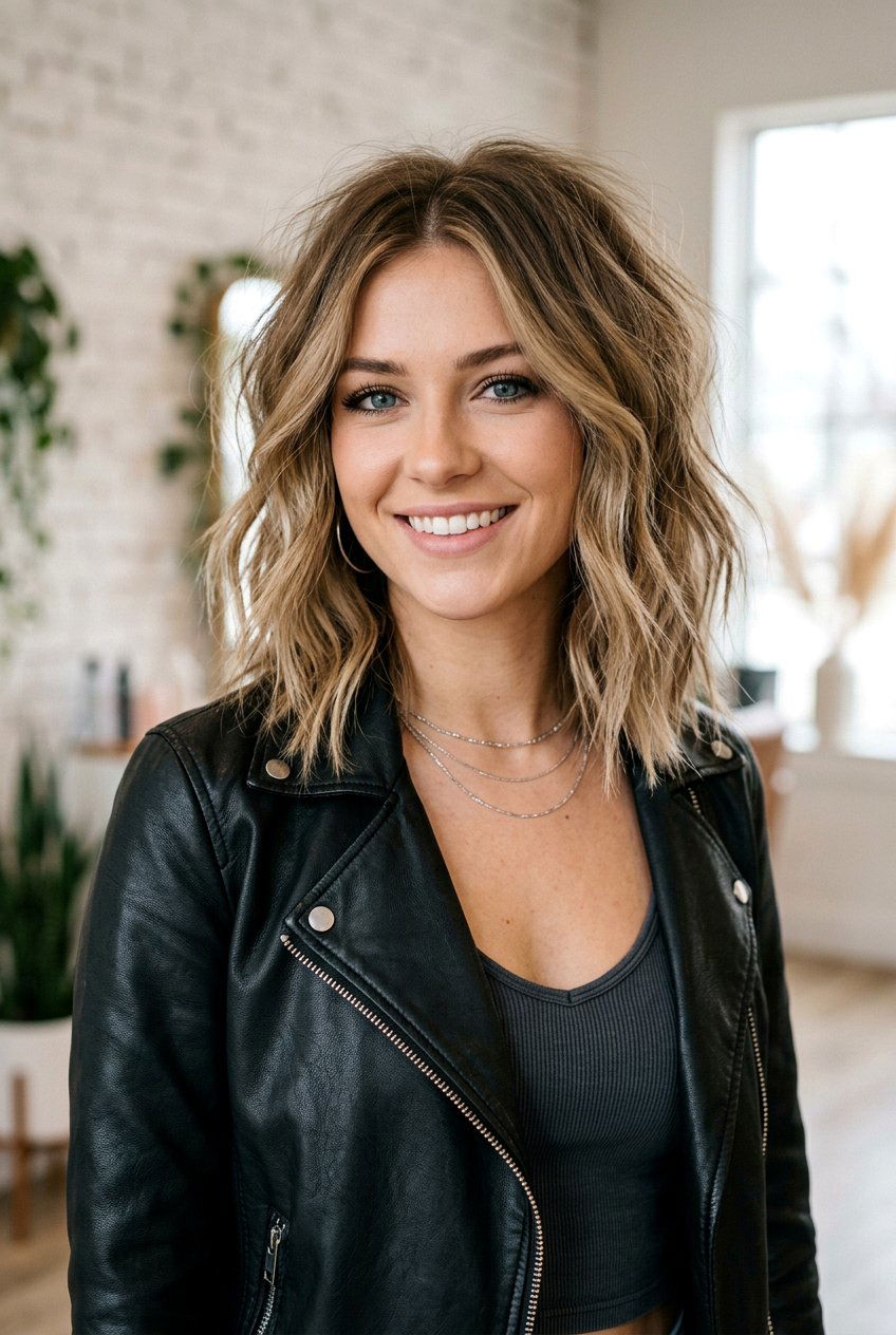 Choppy Lob - 20 lob haircut for women - 20 lob haircut for women