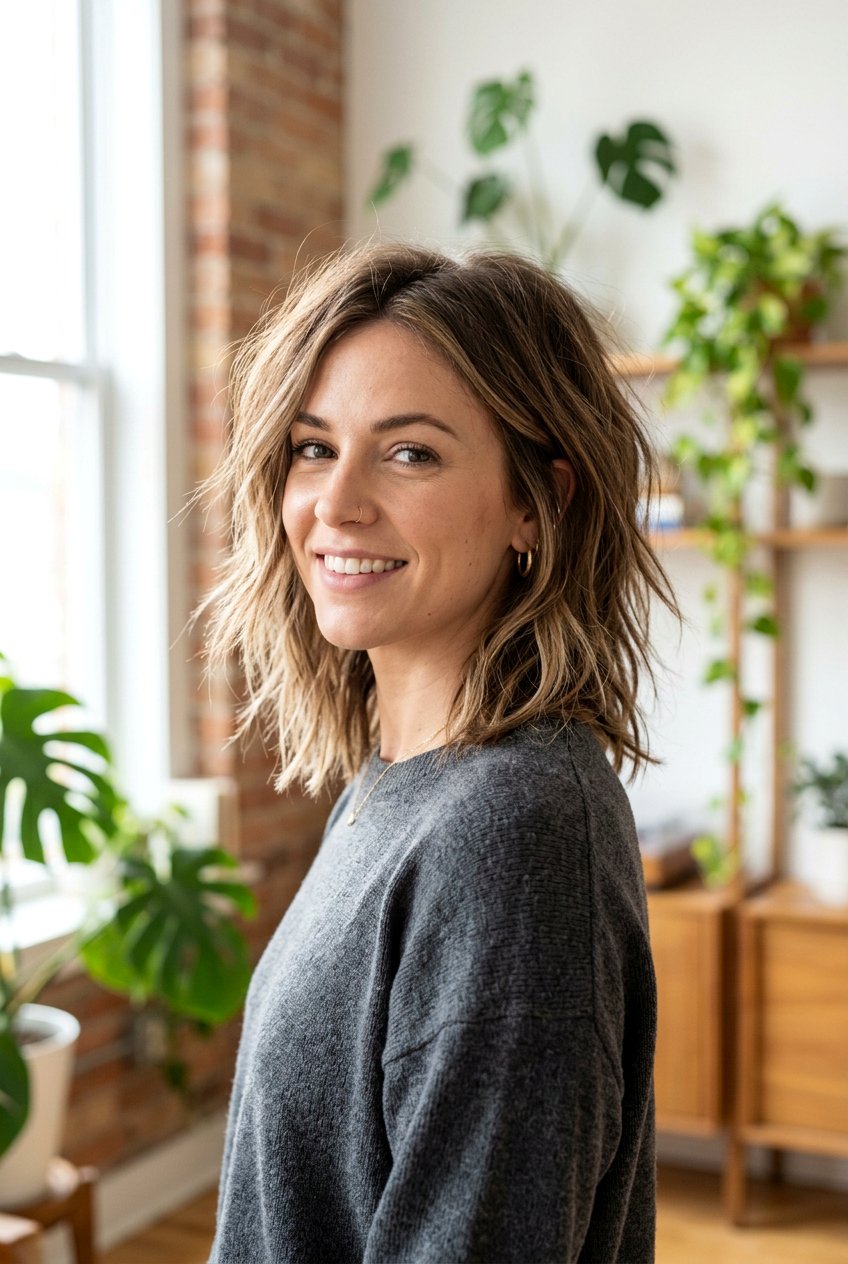 Choppy Lob - 20 popular haircuts for women - 20 popular haircuts for women