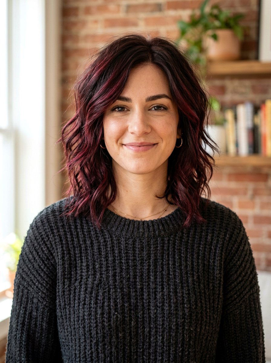 Choppy Lob - 20 soft goth haircut ideas - 20 soft goth haircut ideas