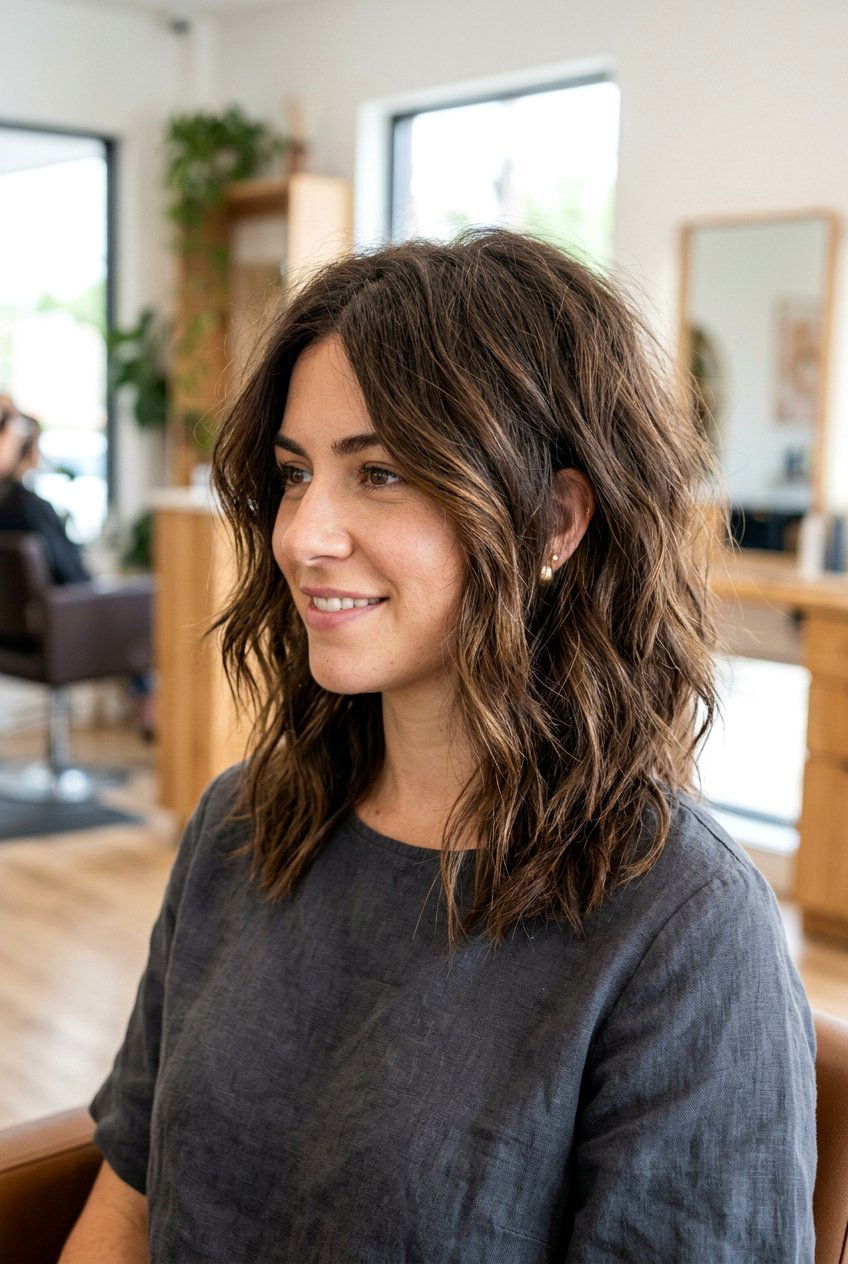 Choppy Lob For Thick Hair - 20 medium haircuts for thick hair - 20 medium haircuts for thick hair