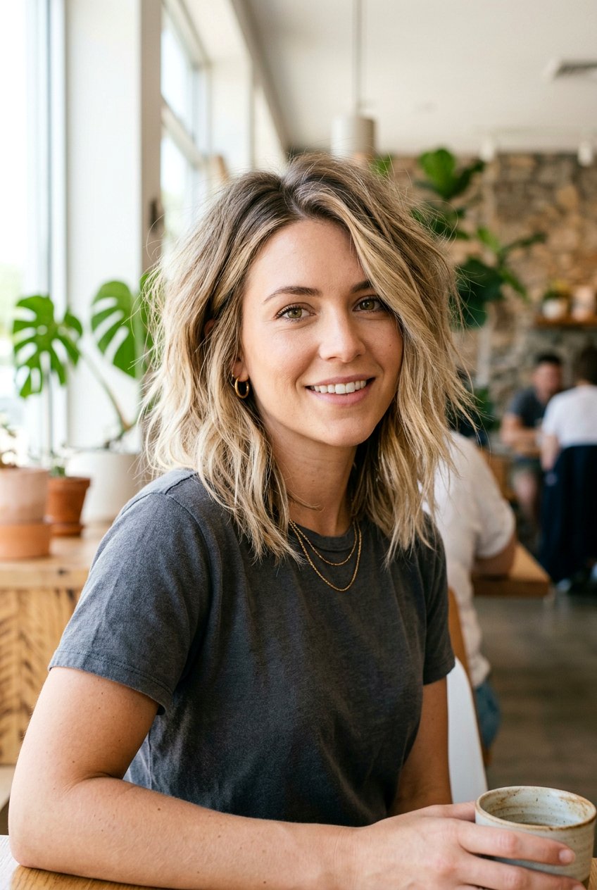 Choppy Lob Haircut - 20 low maintenance lob haircut - 20 low maintenance lob haircut