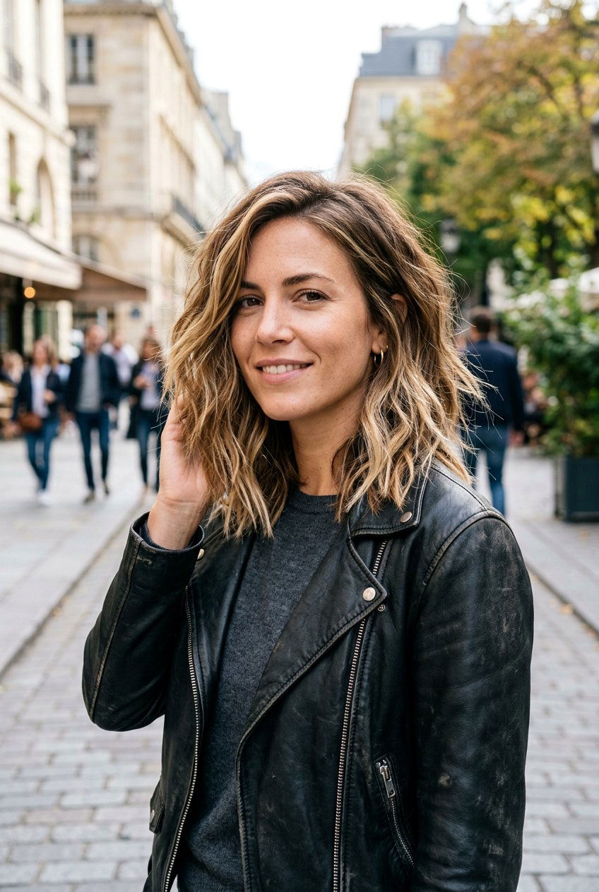 Choppy Lob Haircut - 20 haircut for postpartum regrowth - 20 haircut for postpartum regrowth