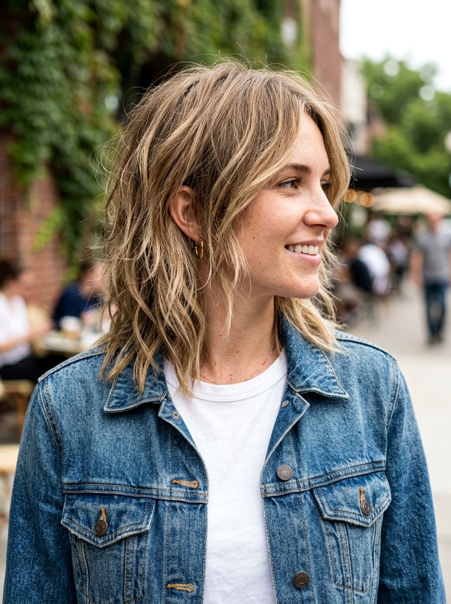 Choppy Lob Haircut - 20 polished lob for mature women - 20 polished lob for mature women