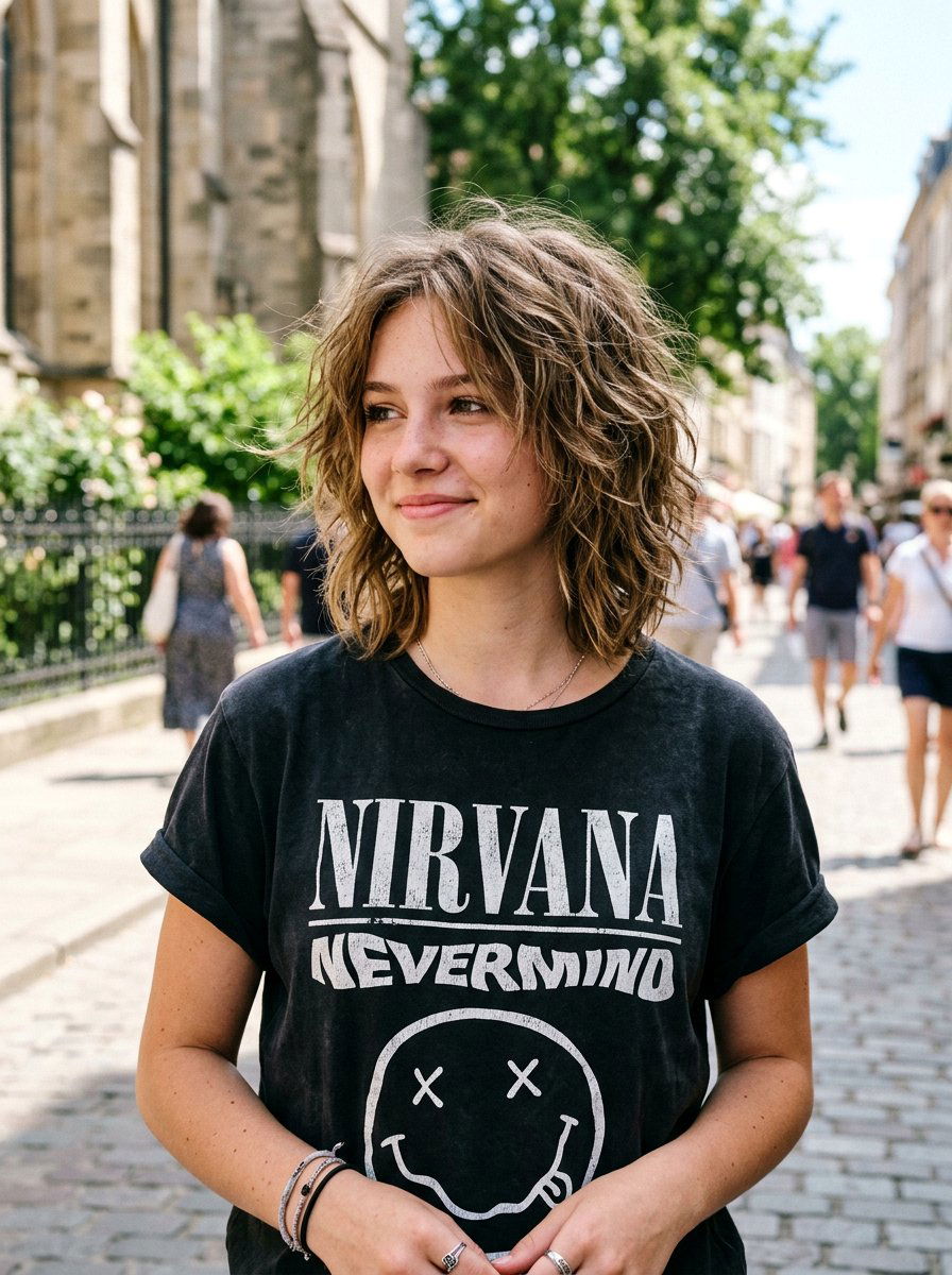 Choppy Lob Haircut - 20 trendy haircut for teenage girls 2026 - 20 trendy haircut for teenage girls 2026