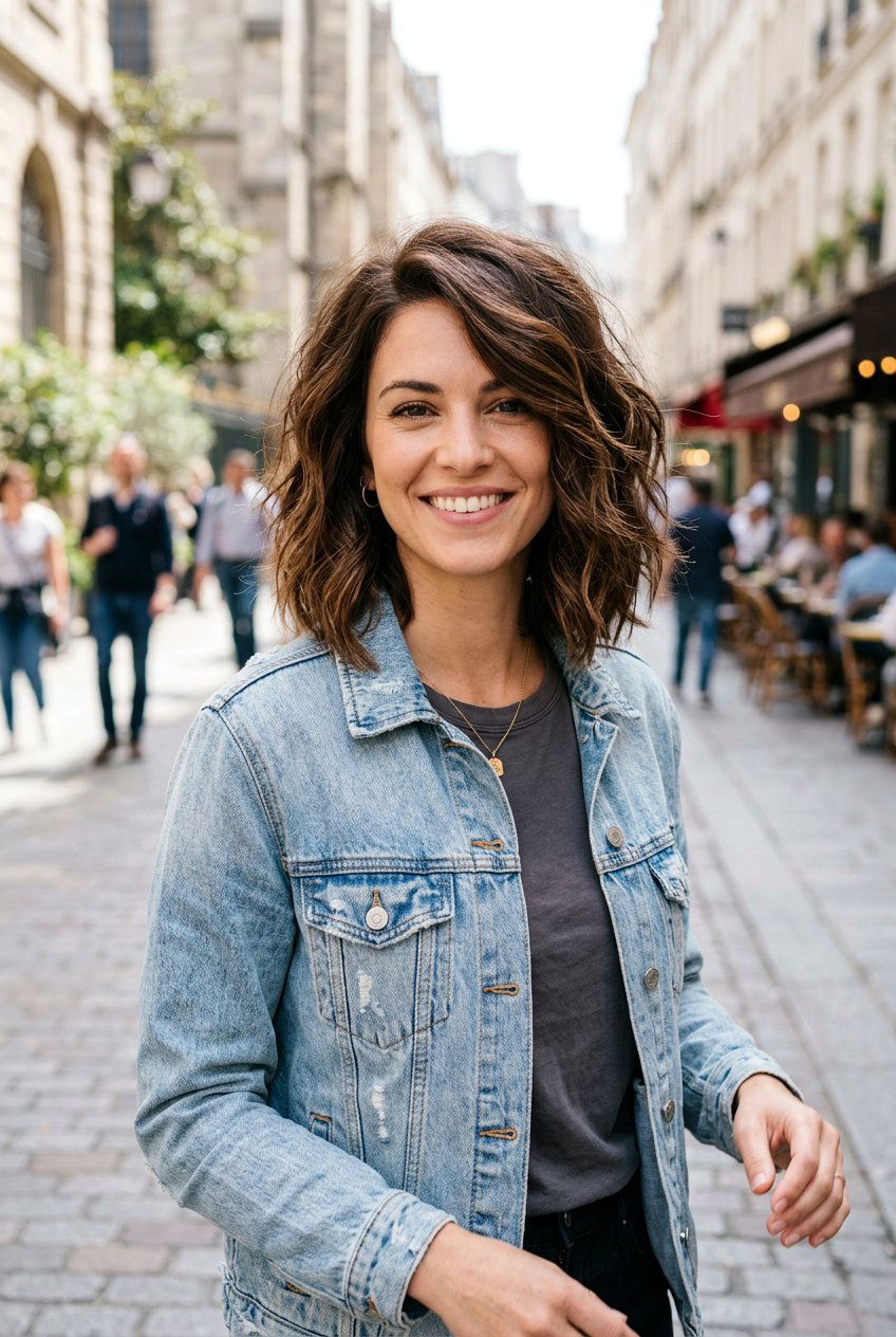 20 Chic Lob Haircut for Thick Hair: Stunning Styles to Try