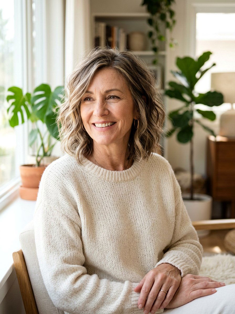 Choppy Lob Haircut For Women - 20 trending haircut ideas for mature women - 20 trending haircut ideas for mature women