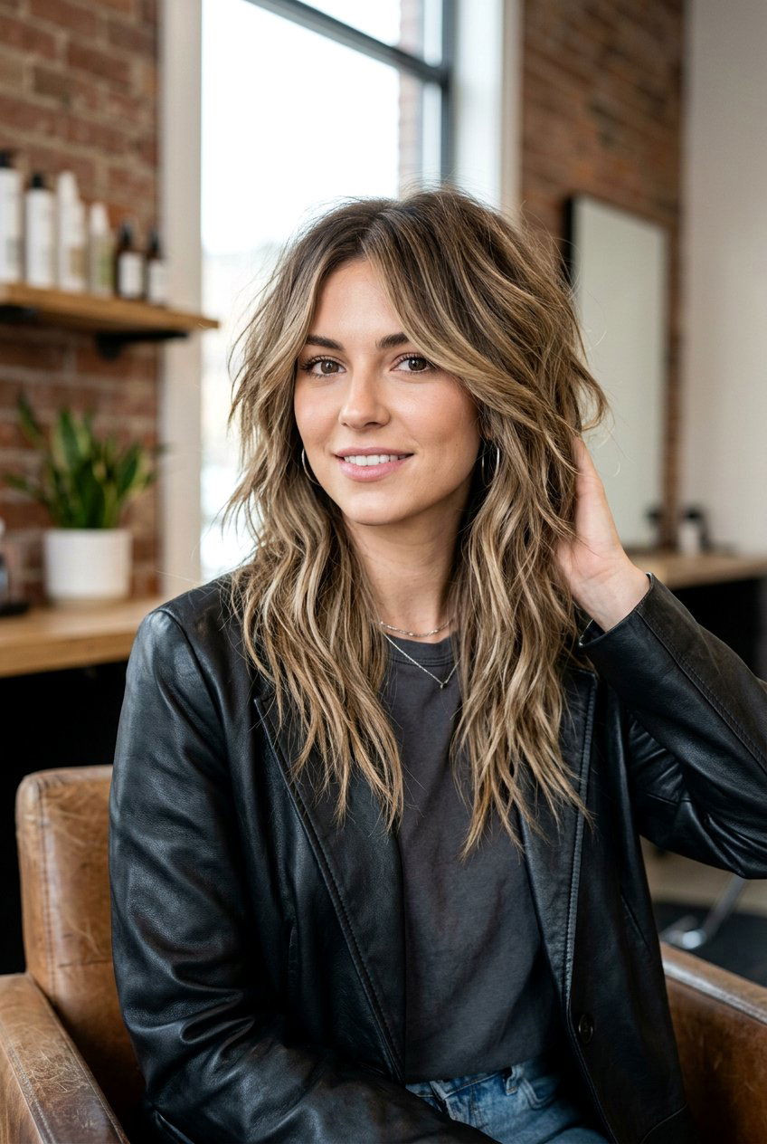 Choppy Long Layers - 20 long hairstyles for thick hair - 20 long hairstyles for thick hair