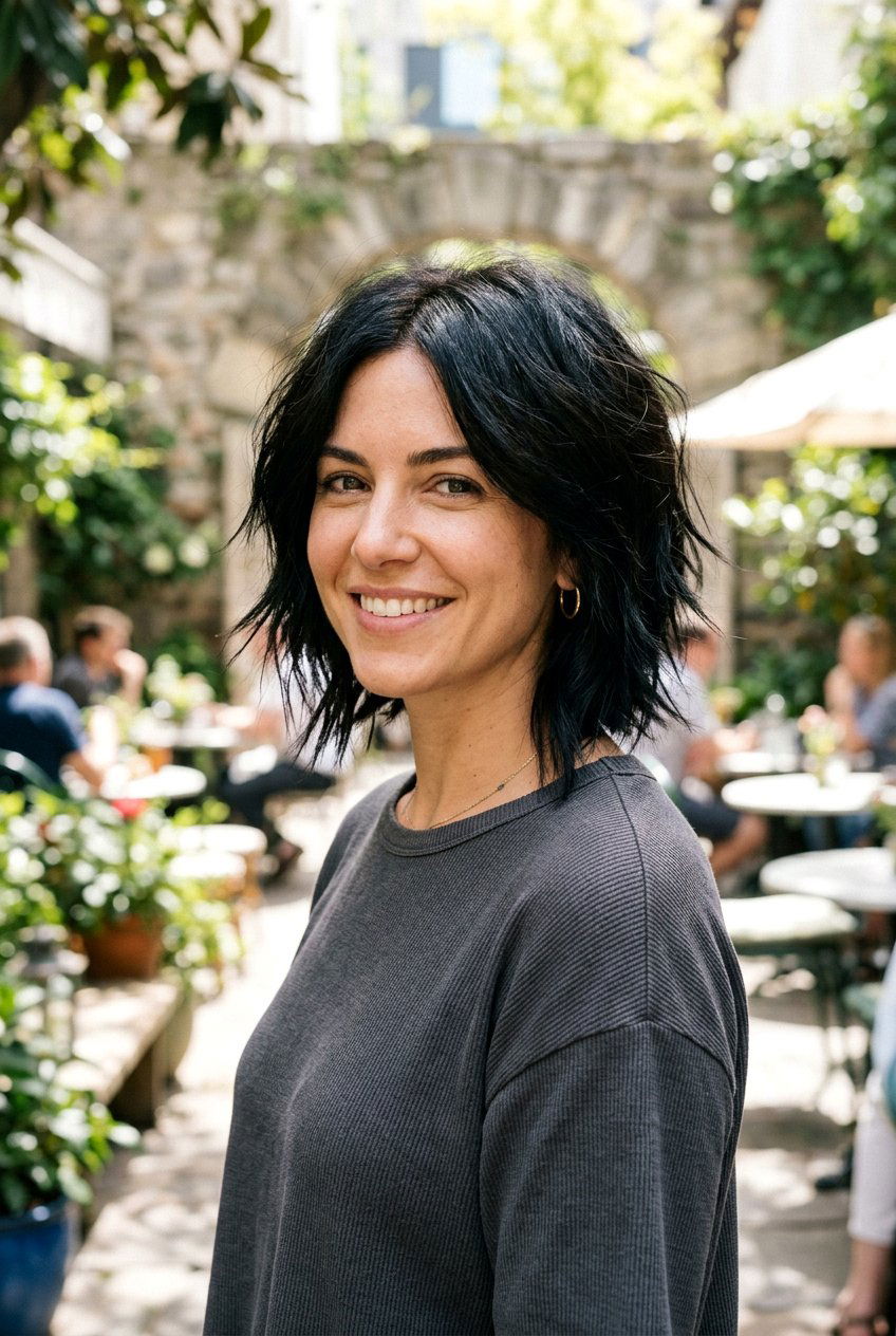 Choppy Mom Bob - 20 mom bob haircut - 20 mom bob haircut