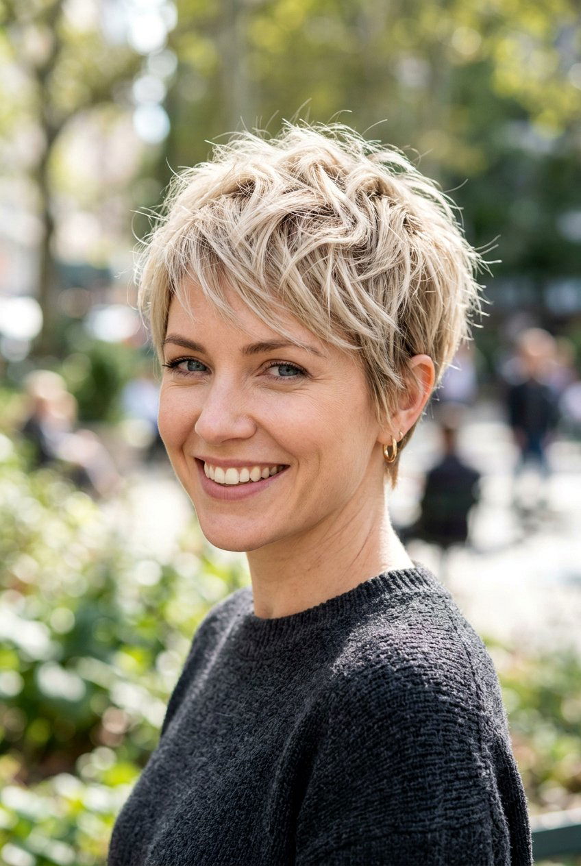 Choppy Pixie - 20 straight hairstyles for short hair - 20 straight hairstyles for short hair