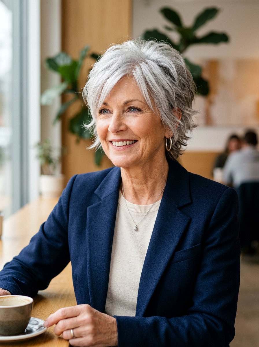 Choppy Pixie - 20 short textured pixie for women over 60 - 20 short textured pixie for women over 60