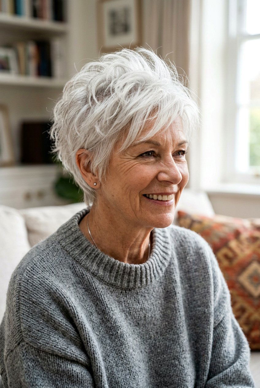 Choppy Pixie Cut - 20 layered haircut for women over 60 with thin hair - 20 layered haircut for women over 60 with thin hair